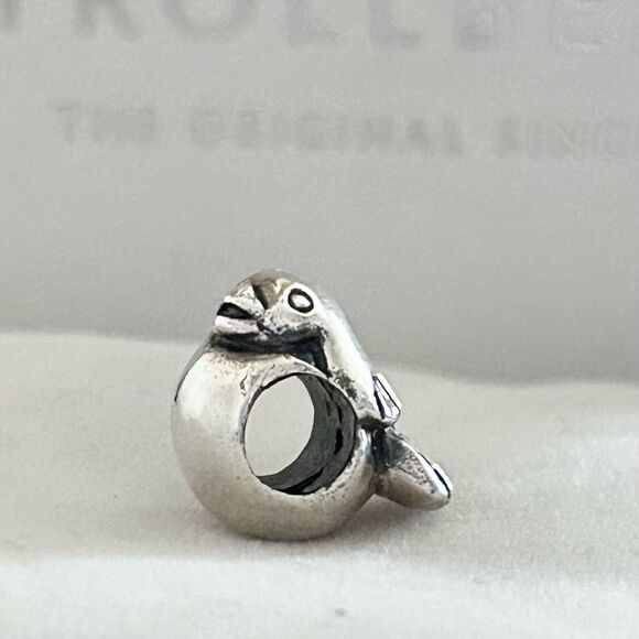 TROLLBEADS Retired Sparrow Silver Bead LAA 925S NEW! Rare Find & Great Price - Picture 7 of 8